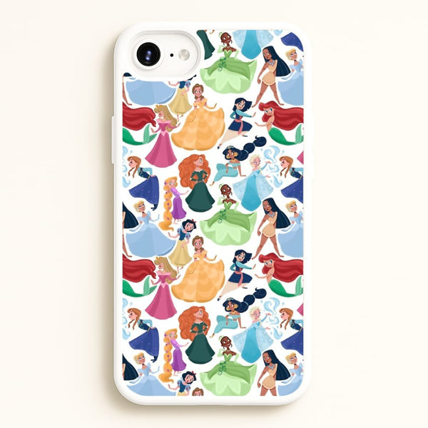 Fairytale Princess Pattern - Disney Phone Case for iPhone 6 / 7 / 8 / SE