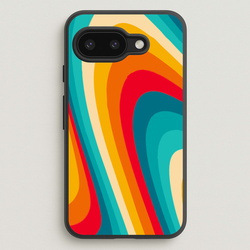 Rainbow Abstract Pattern - Abstract Patterns Phone Case for Google Pixel 9a