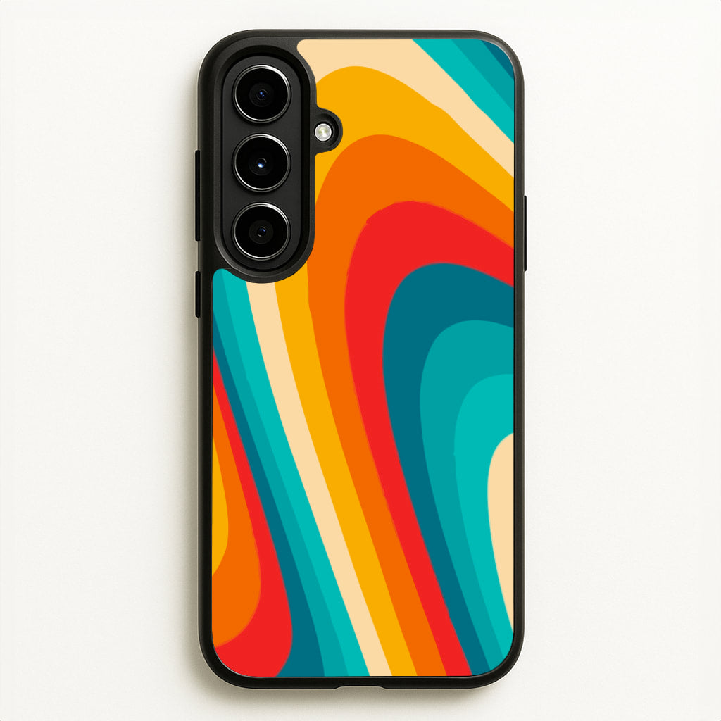 Rainbow Abstract Pattern - Abstract Patterns Phone Case for Galaxy A56