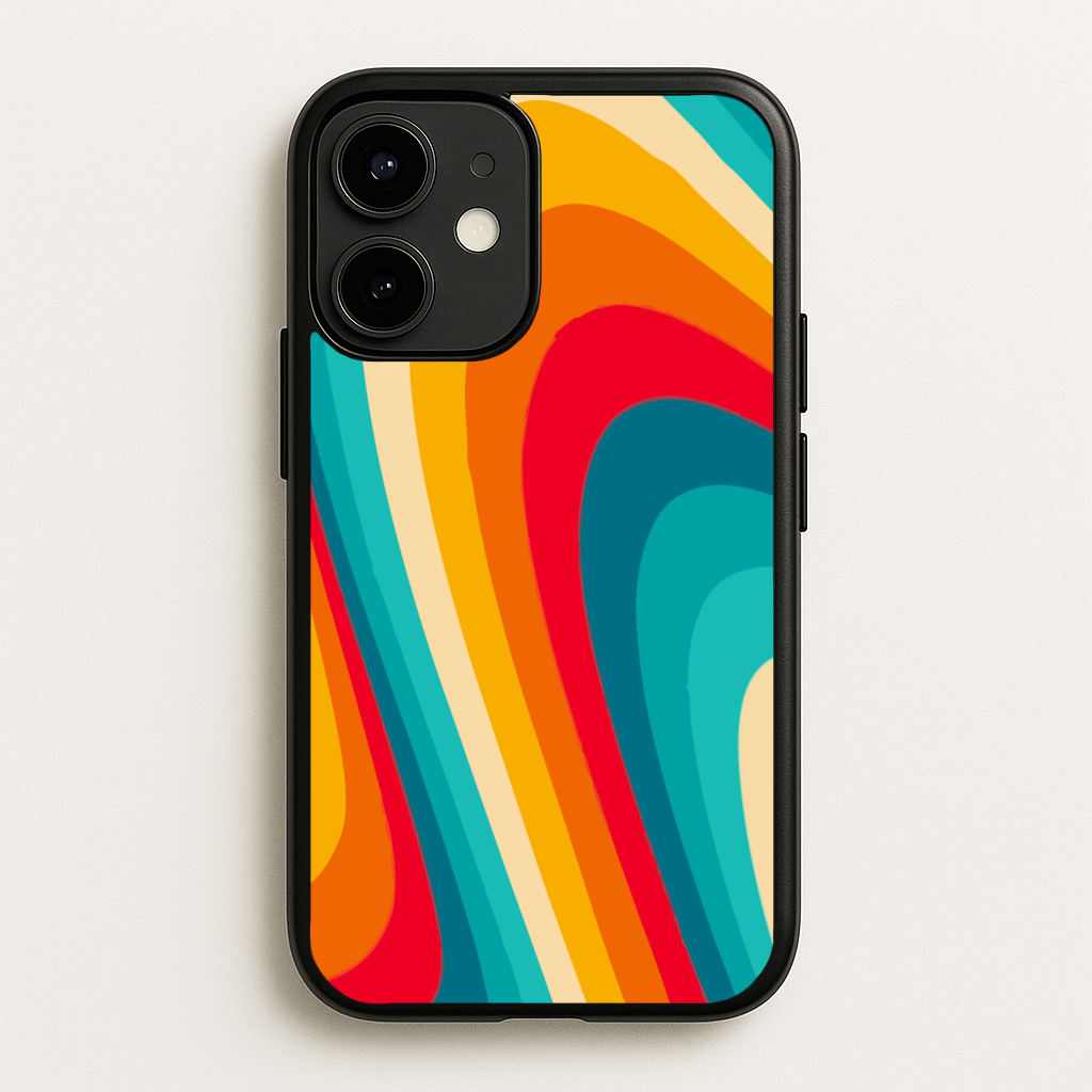 Rainbow Abstract Pattern - Abstract Patterns Phone Case for iPhone 12 / 12 Pro