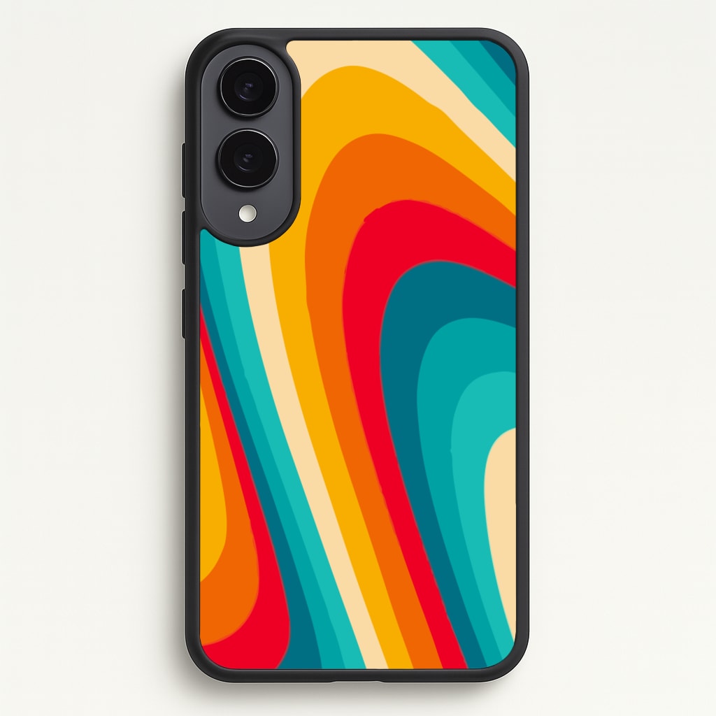 Rainbow Abstract Pattern - Abstract Patterns Phone Case for Galaxy S25 Edge