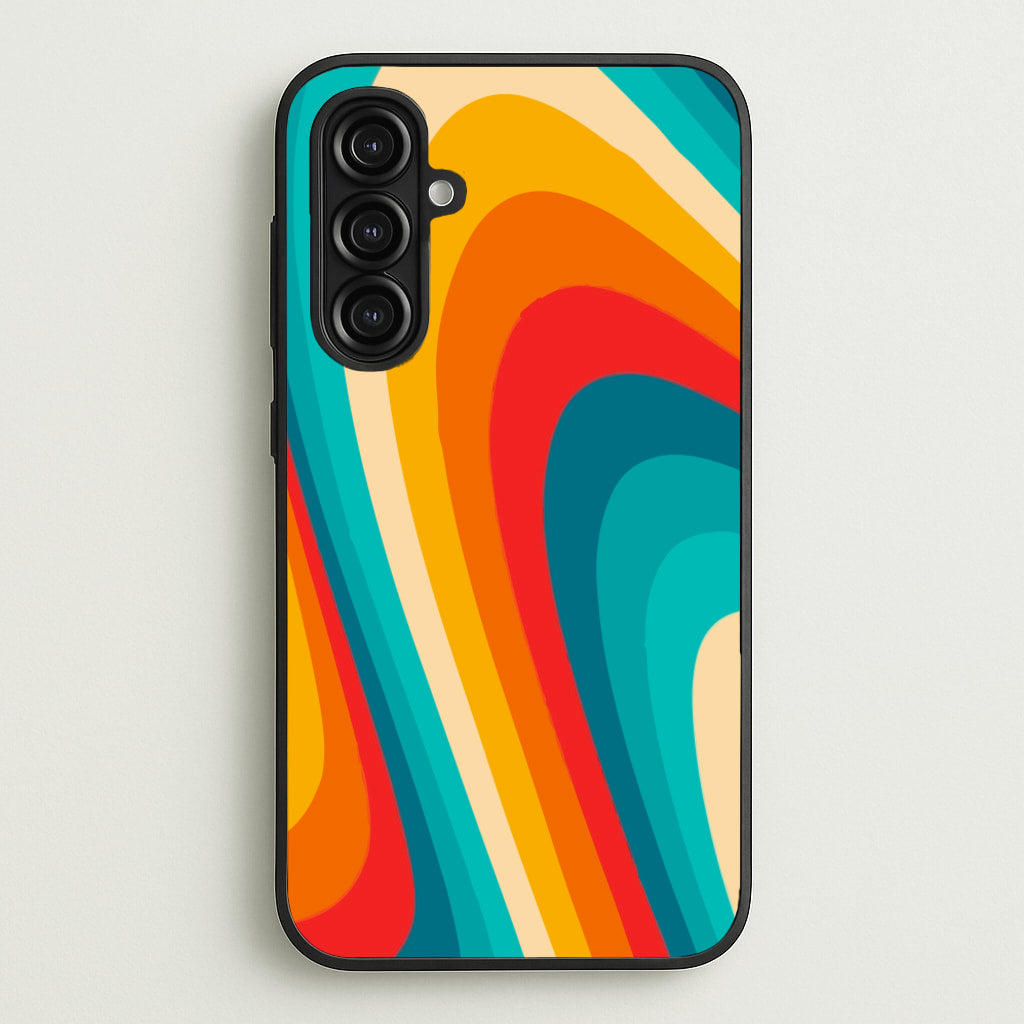 Rainbow Abstract Pattern - Abstract Patterns Phone Case for Galaxy A16