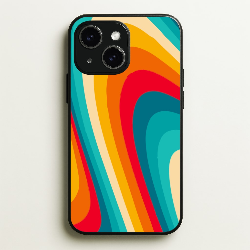Rainbow Abstract Pattern - Abstract Patterns Phone Case for iPhone 14