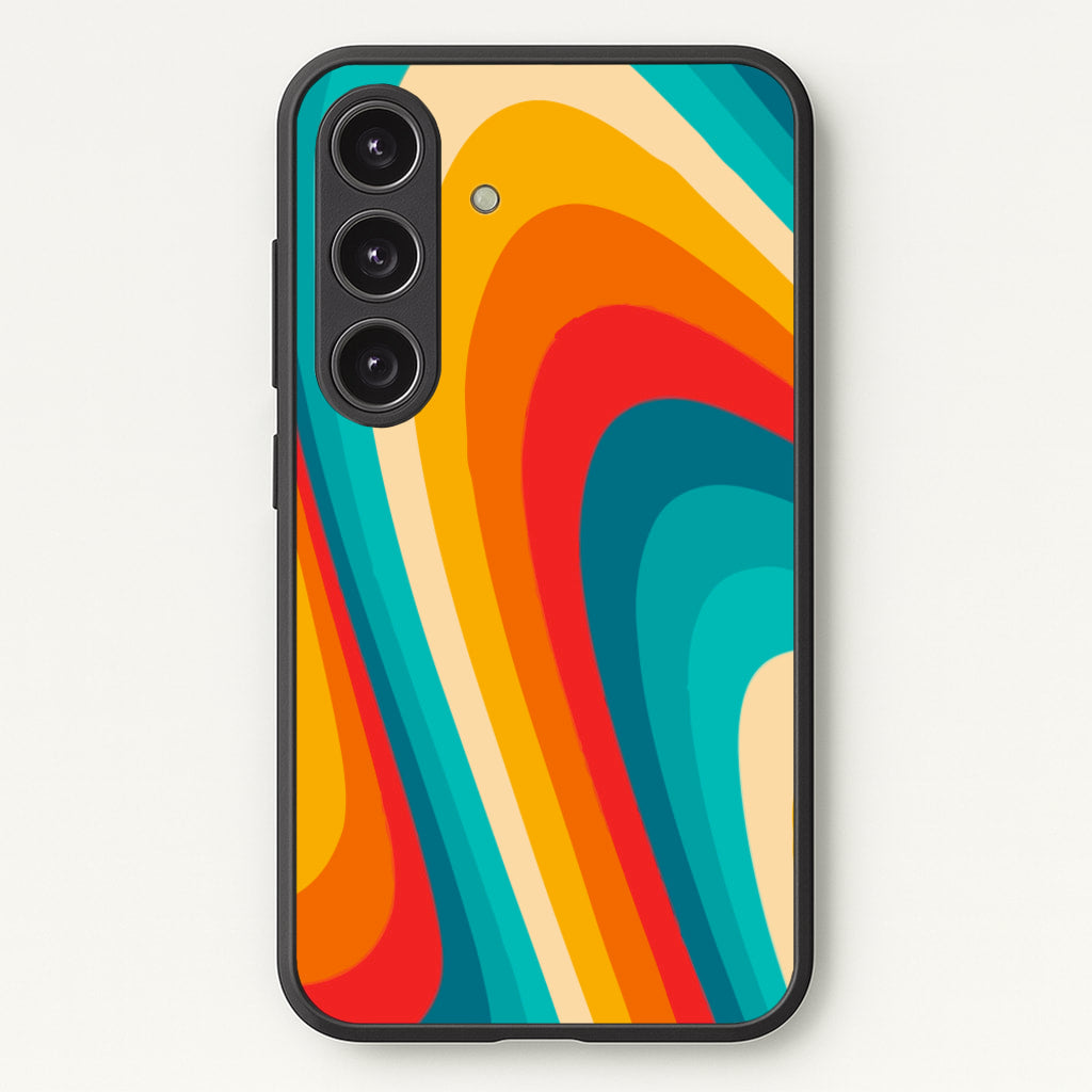 Rainbow Abstract Pattern - Abstract Patterns Phone Case for Galaxy S24 Plus