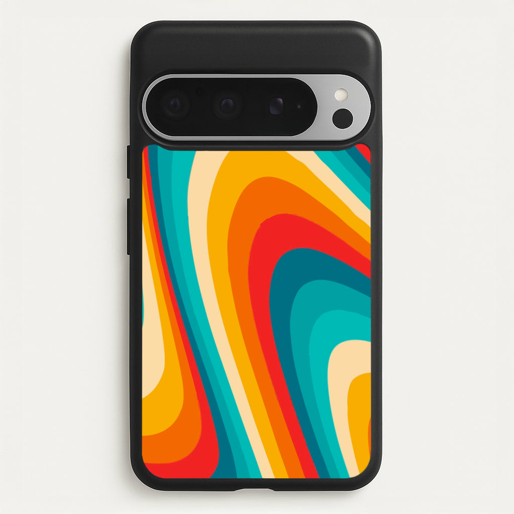 Rainbow Abstract Pattern - Abstract Patterns Phone Case for Google Pixel 9 Pro XL