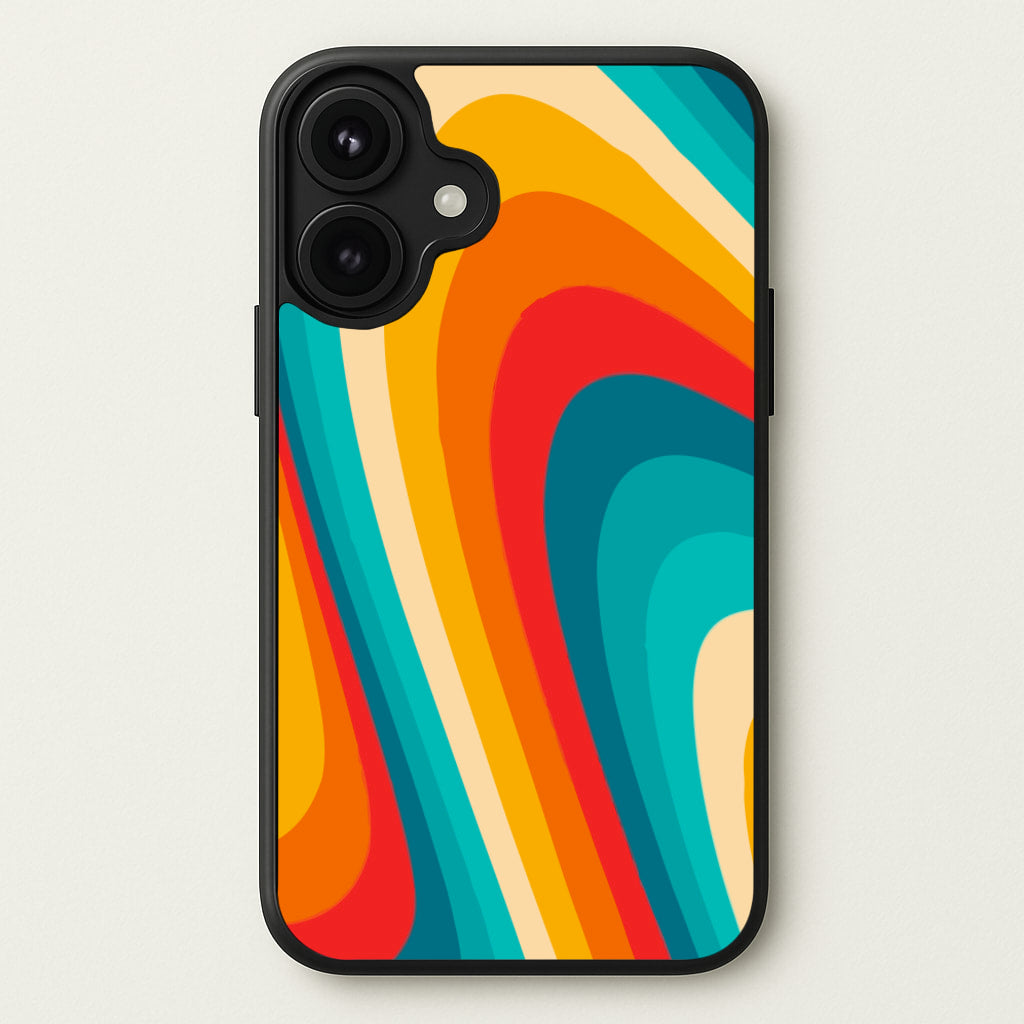 Rainbow Abstract Pattern Phone Case for iPhone 17