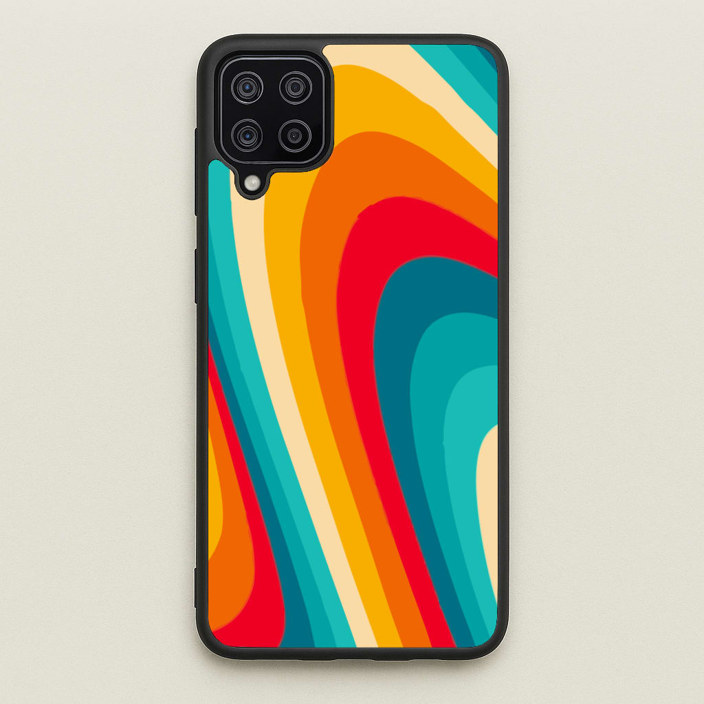 Rainbow Abstract Pattern - Abstract Patterns Phone Case for Galaxy A12