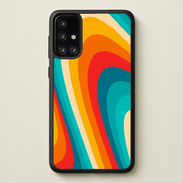 Rainbow Abstract Pattern - Abstract Patterns Phone Case for Galaxy A71