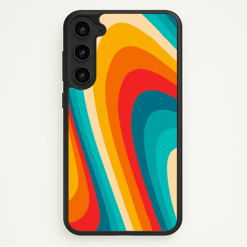 Rainbow Abstract Pattern - Abstract Patterns Phone Case for Galaxy S23