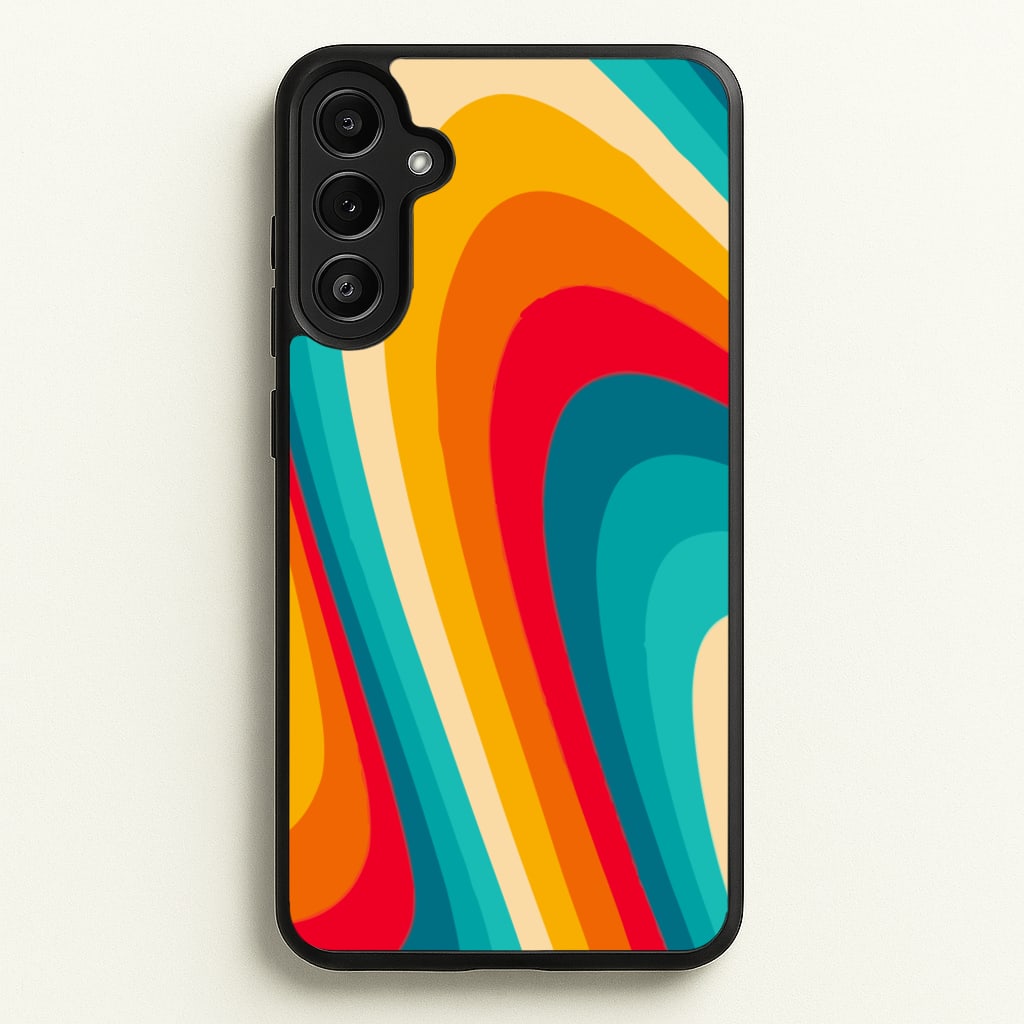 Rainbow Abstract Pattern - Abstract Patterns Phone Case for Galaxy A34
