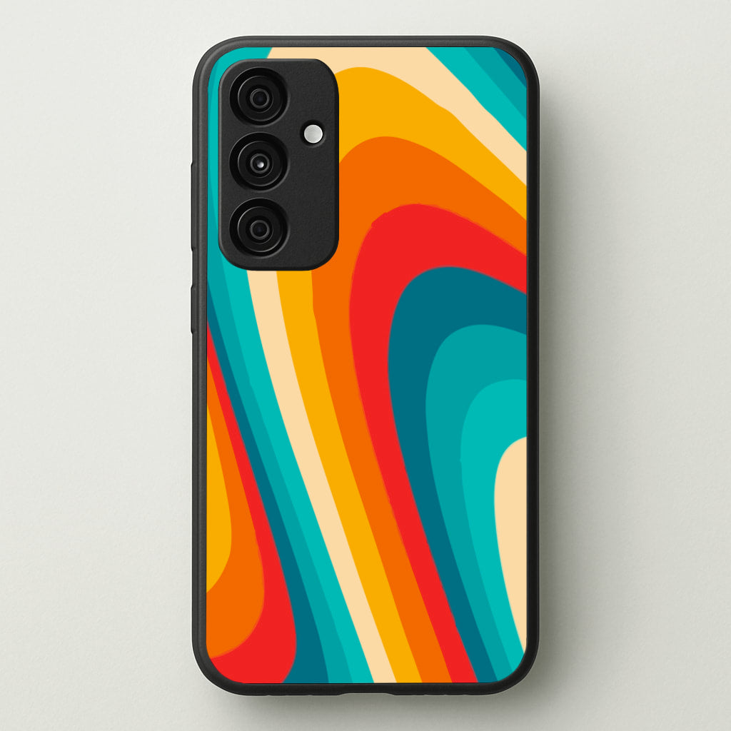 Rainbow Abstract Pattern - Abstract Patterns Phone Case for Galaxy A35