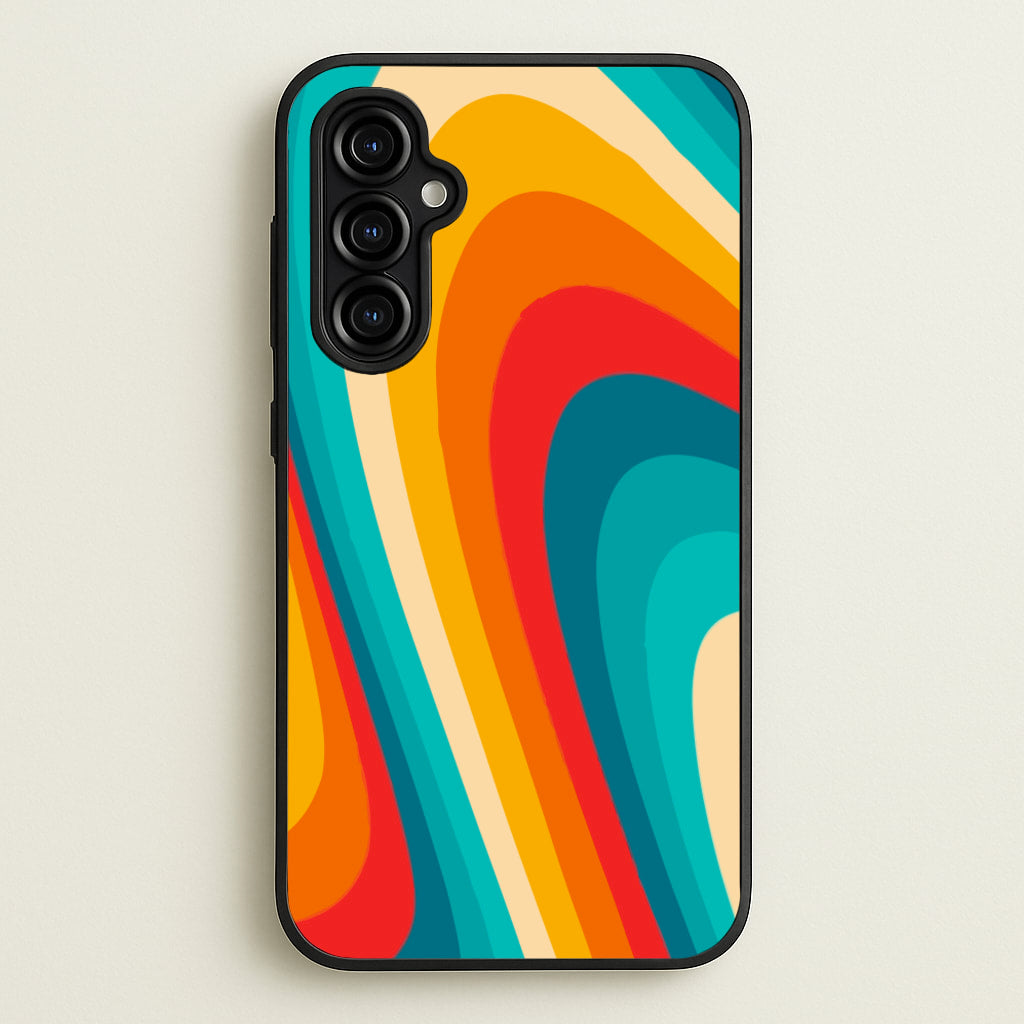 Rainbow Abstract Pattern - Abstract Patterns Phone Case for Galaxy A54