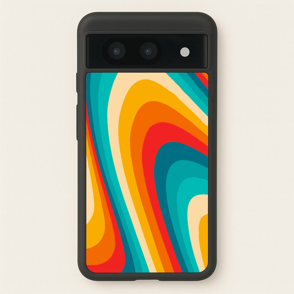 Rainbow Abstract Pattern - Abstract Patterns Phone Case for Google Pixel 8a