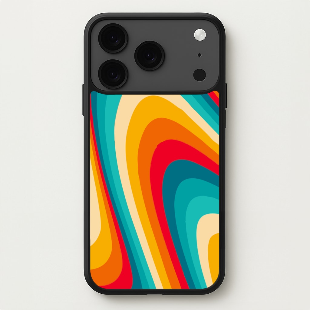 Rainbow Abstract Pattern Phone Case for iPhone 17 Pro Max