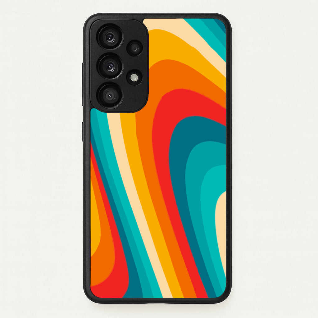 Rainbow Abstract Pattern - Abstract Patterns Phone Case for Galaxy A53