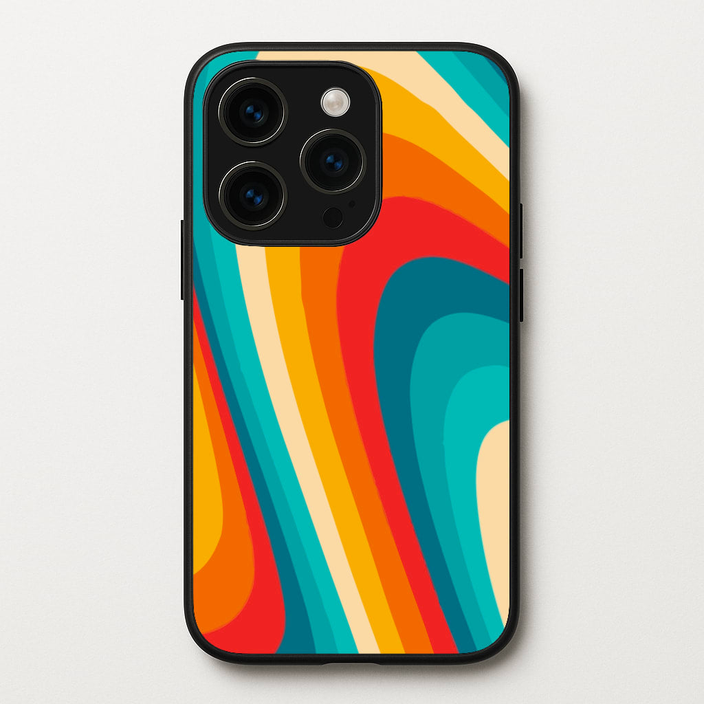 Rainbow Abstract Pattern - Abstract Patterns Phone Case for iPhone 15 Pro