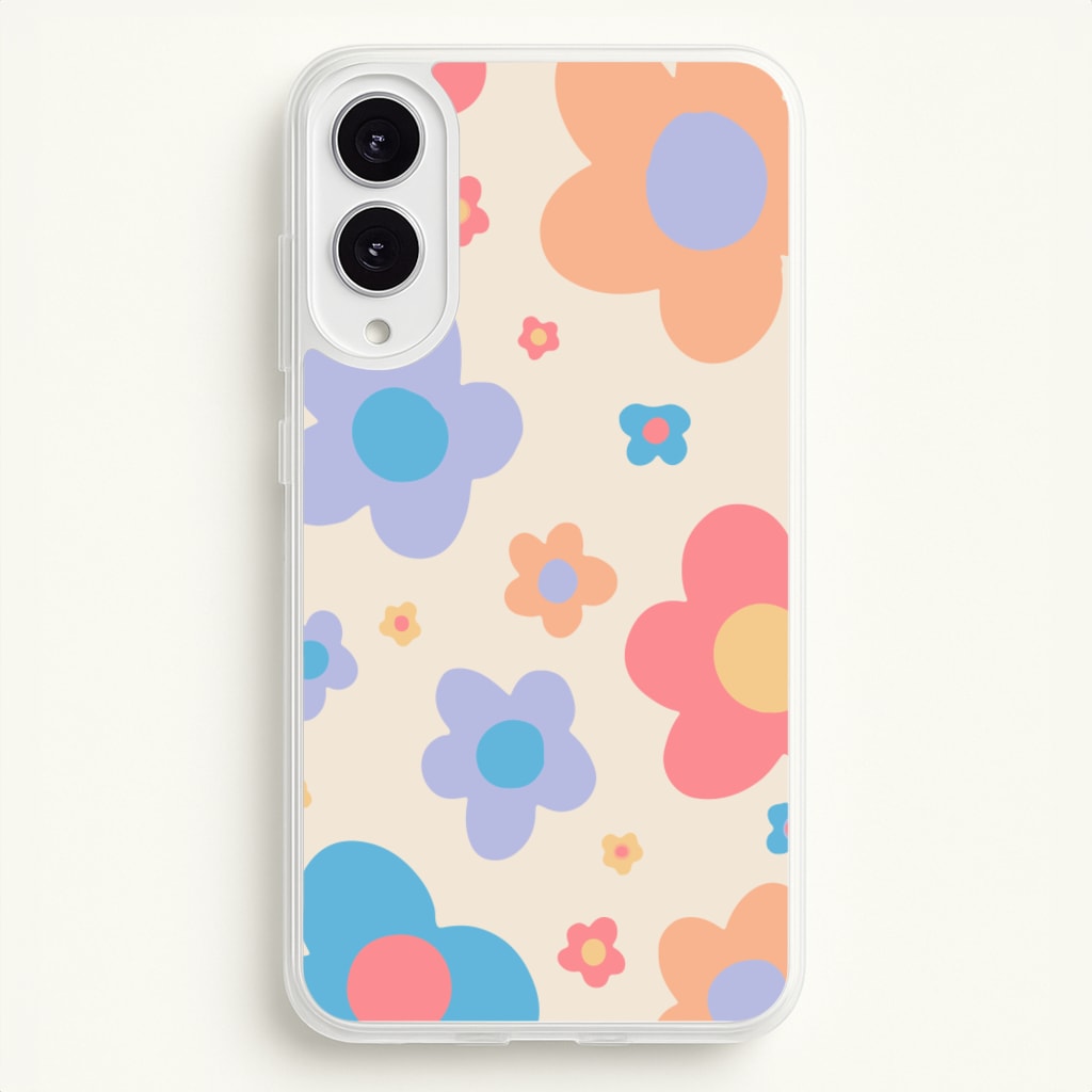 Playful Flower Pattern - Phone Case for Galaxy S25 Edge