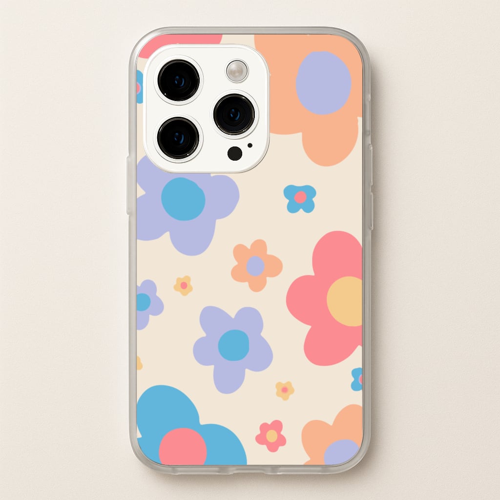 Playful Flower Pattern - Phone Case for iPhone 14 Pro