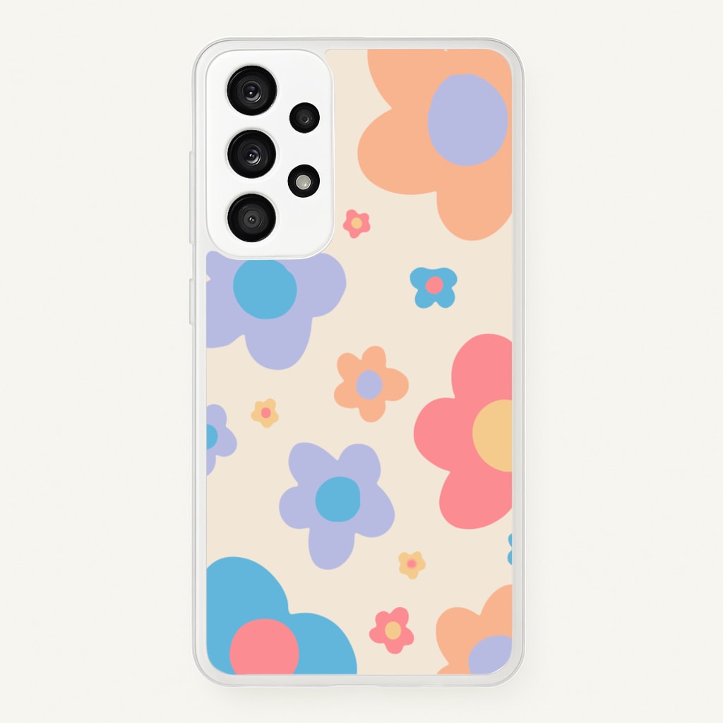Playful Flower Pattern - Phone Case for Galaxy A53