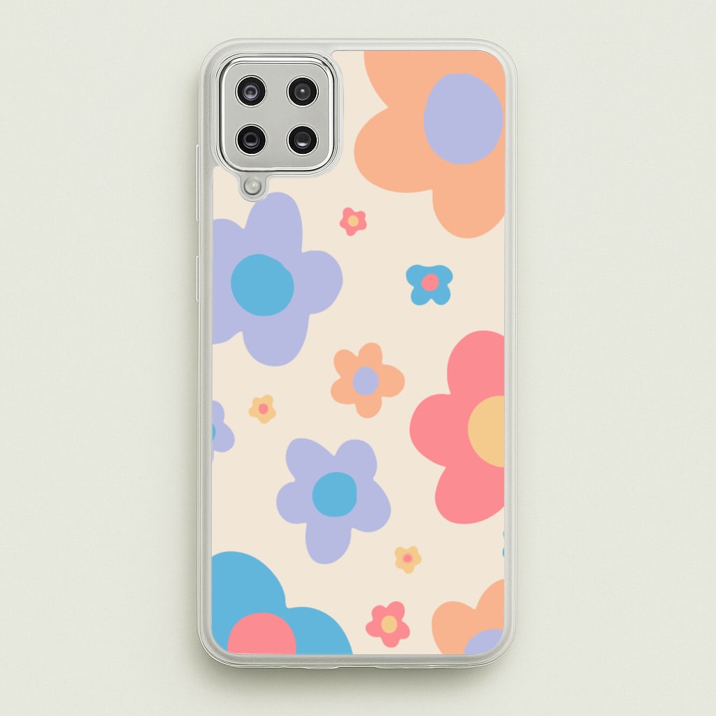 Playful Flower Pattern - Phone Case for Galaxy A12