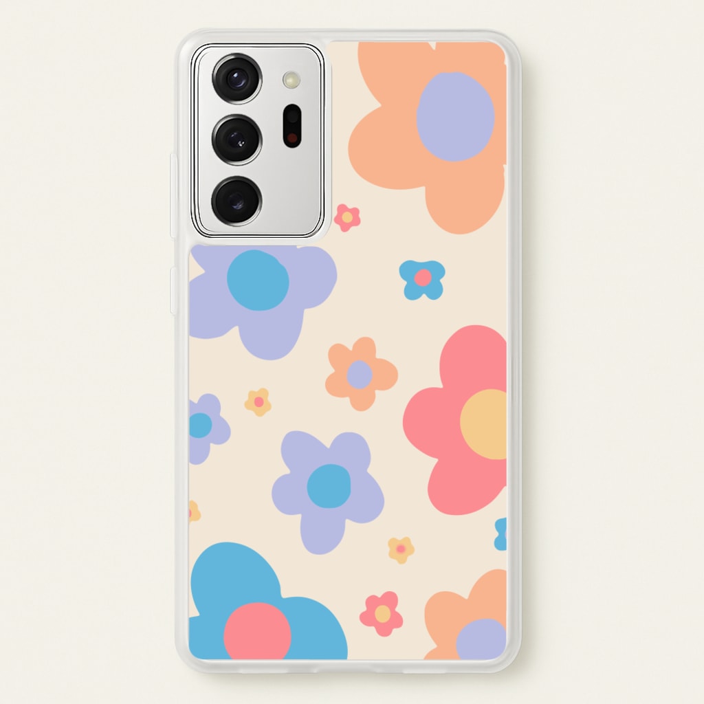 Playful Flower Pattern - Phone Case for Galaxy Note 20 Ultra