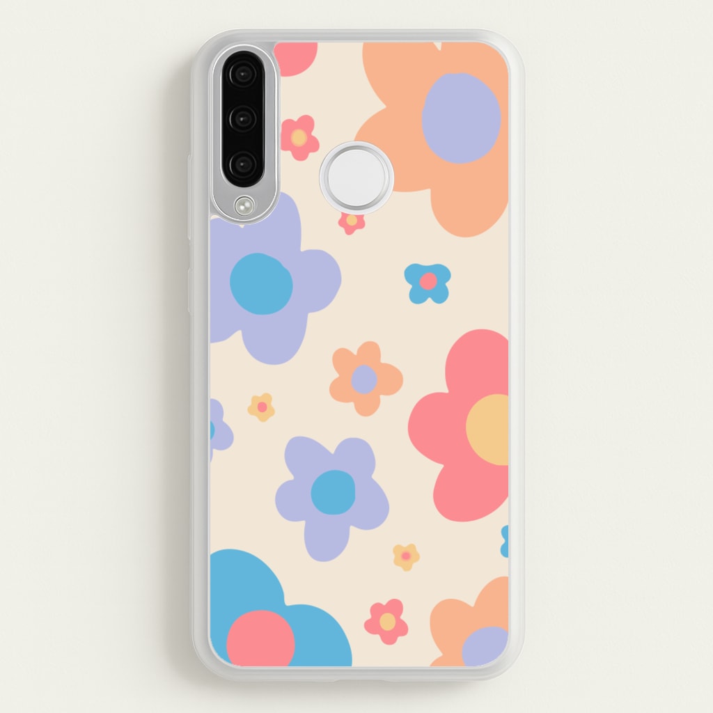 Playful Flower Pattern - Phone Case for Huawei P30 Lite