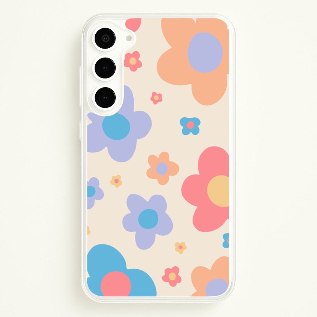 Playful Flower Pattern - Phone Case for Galaxy S23 Plus