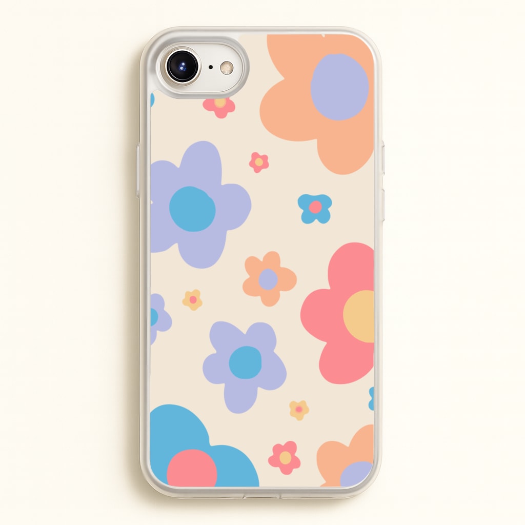 Playful Flower Pattern - Phone Case for iPhone 6 / 7 / 8 / SE