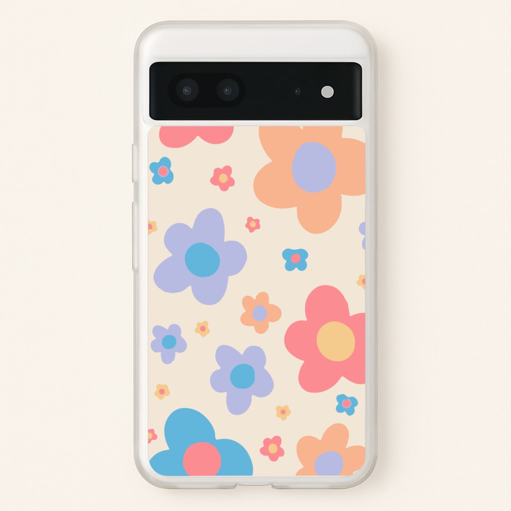 Playful Flower Pattern - Phone Case for Google Pixel 7
