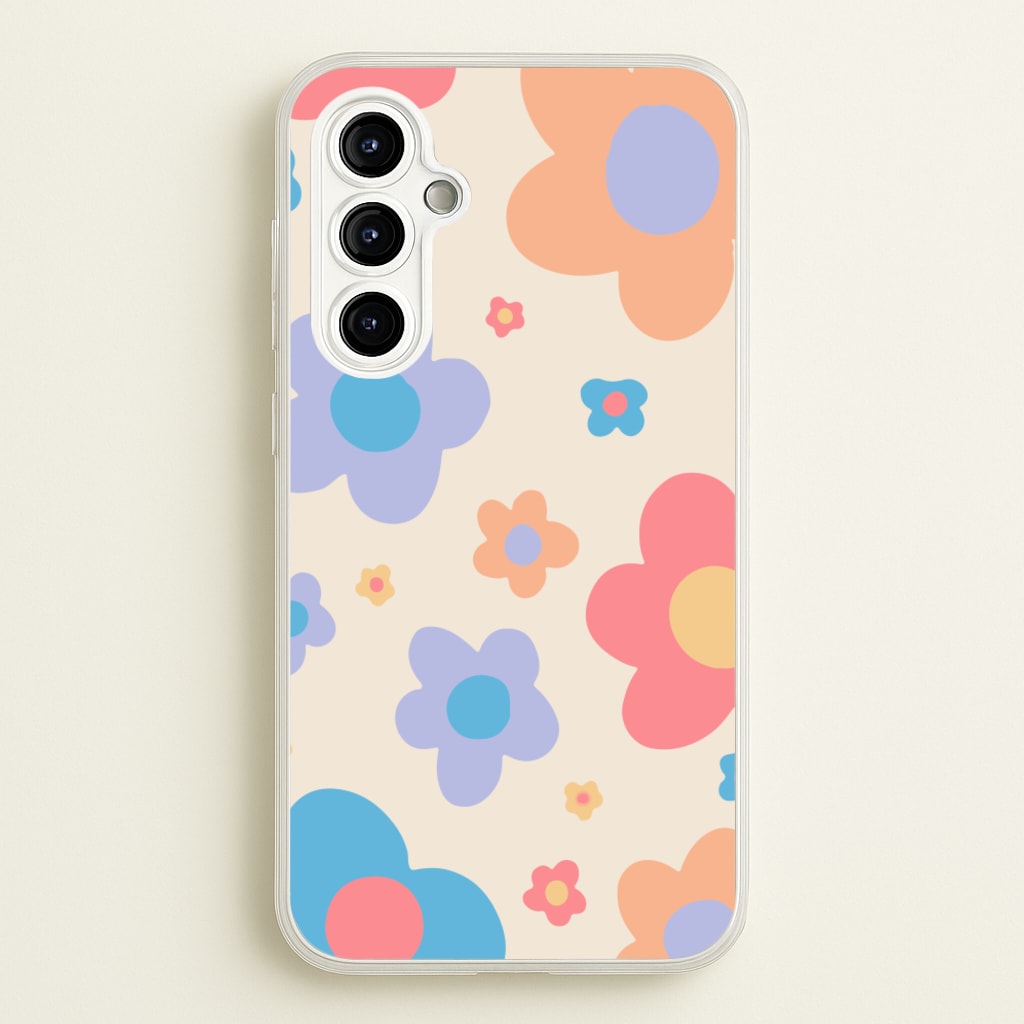 Playful Flower Pattern - Phone Case for Galaxy A54