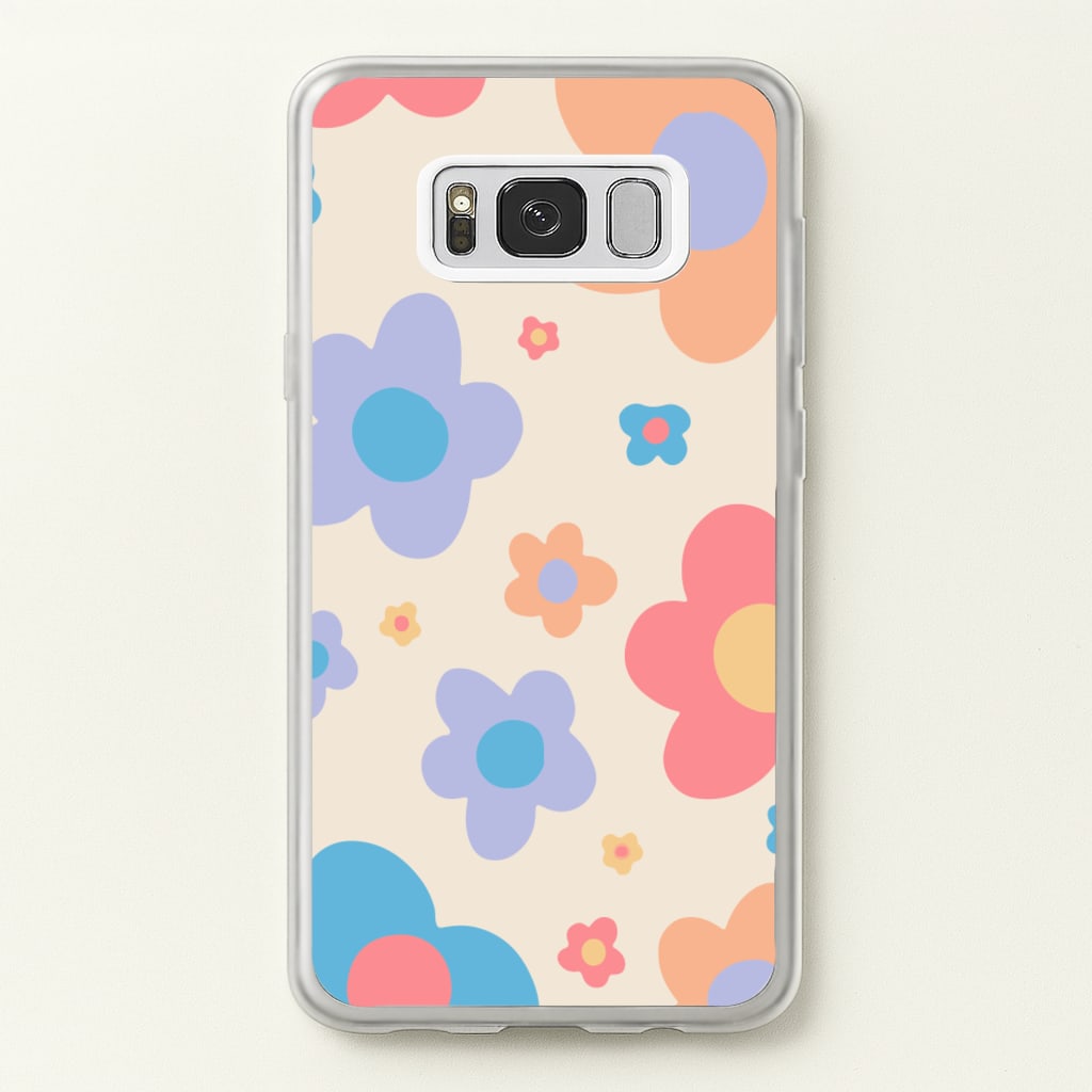 Playful Flower Pattern - Phone Case for Galaxy S8