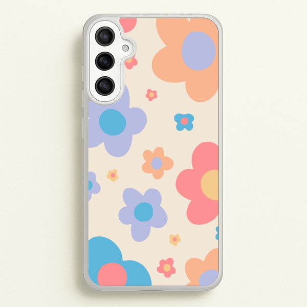 Playful Flower Pattern - Phone Case for Galaxy A34