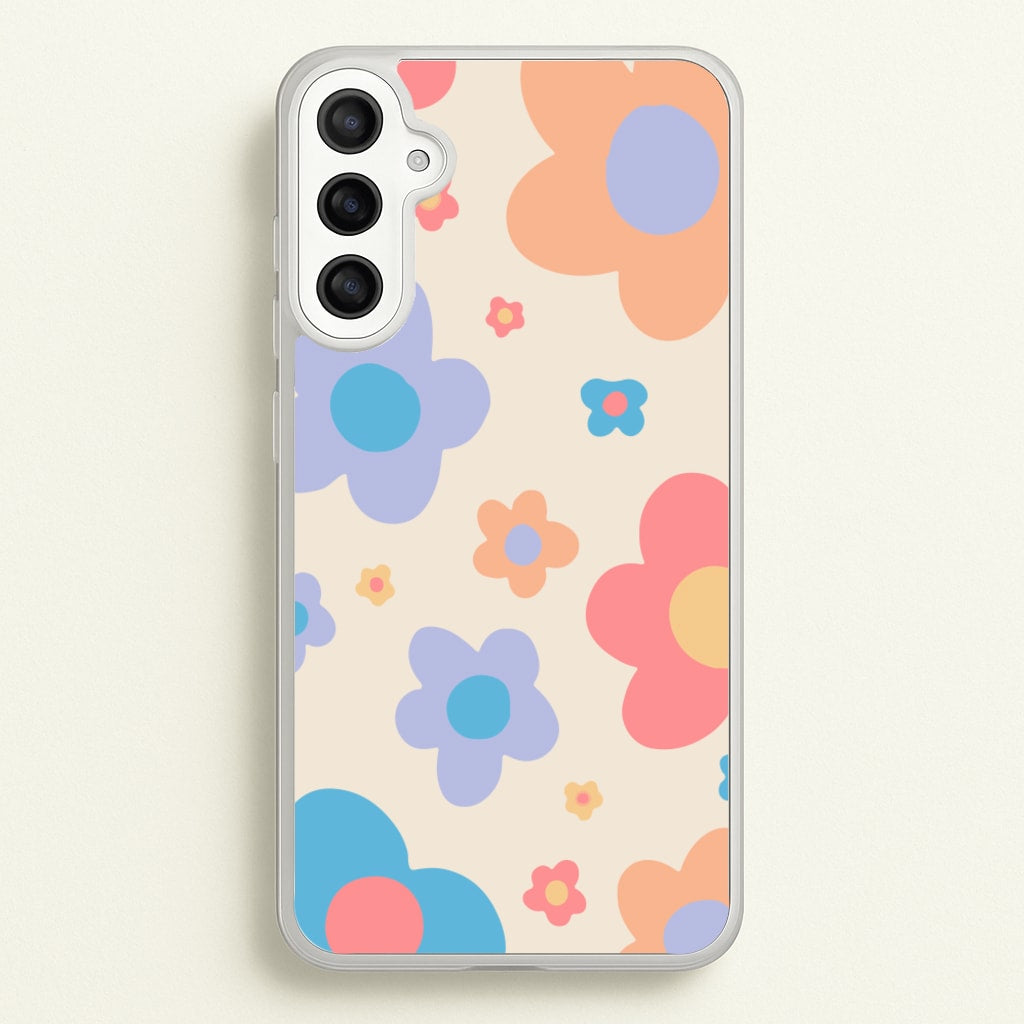 Playful Flower Pattern - Phone Case for Galaxy A36