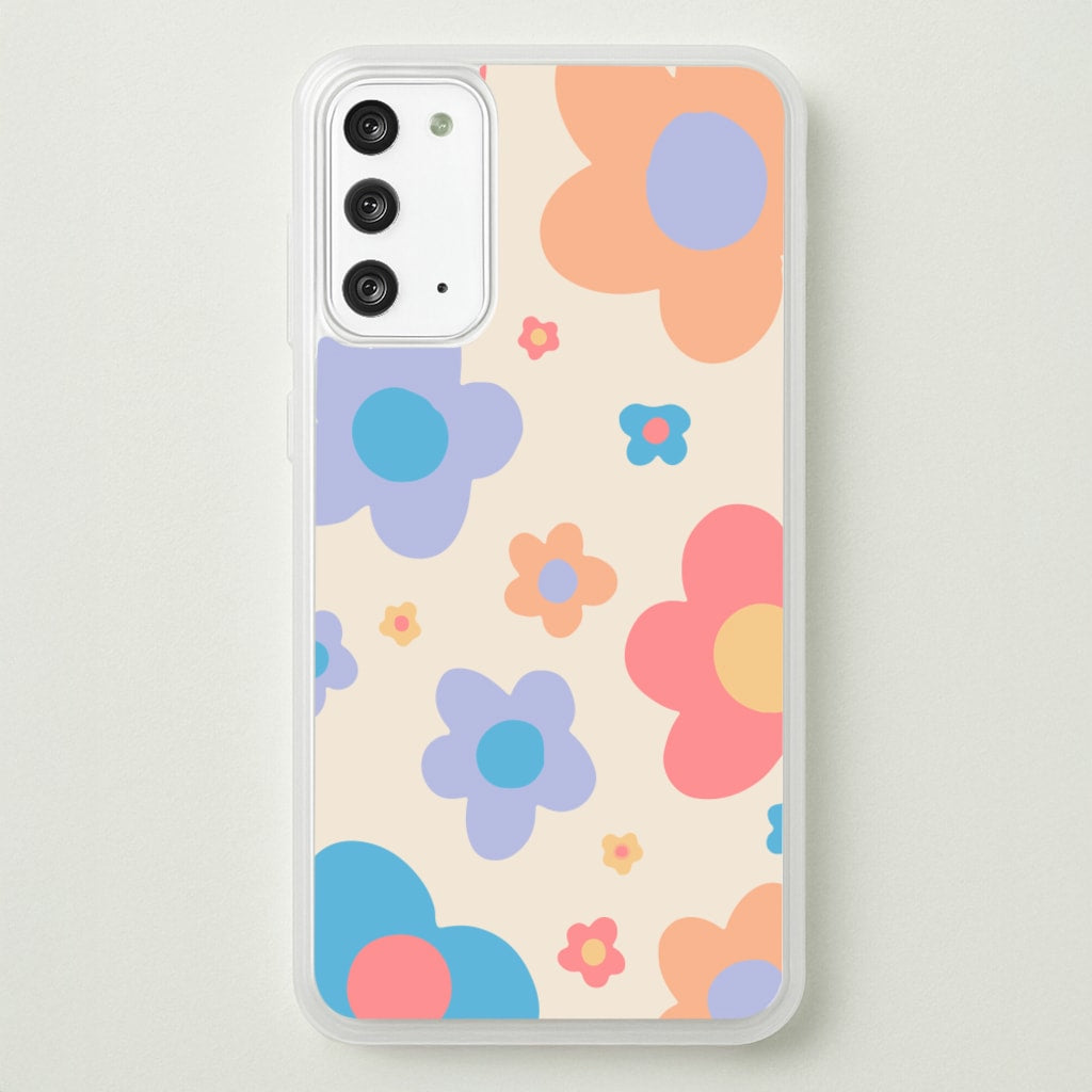 Playful Flower Pattern - Phone Case for Galaxy Note 20