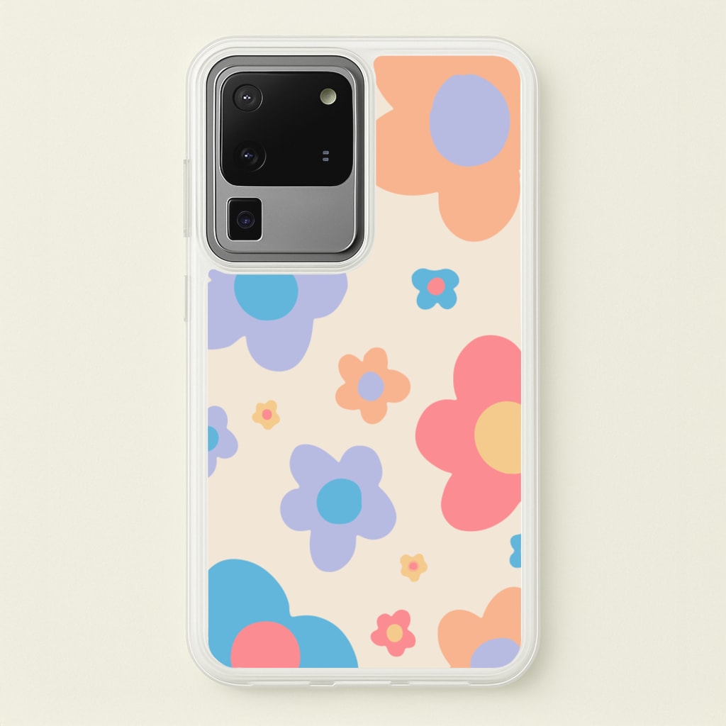 Playful Flower Pattern - Phone Case for Galaxy S20 Ultra