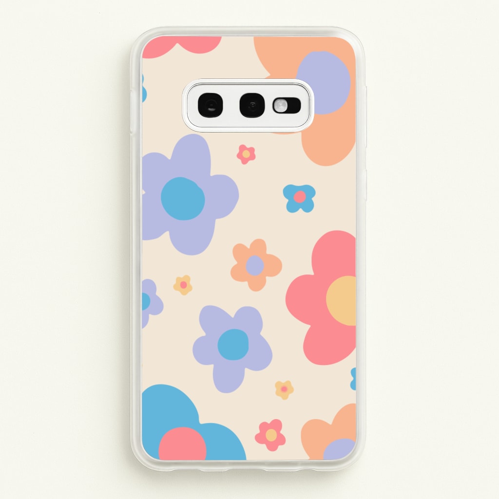 Playful Flower Pattern - Phone Case for Galaxy S10e