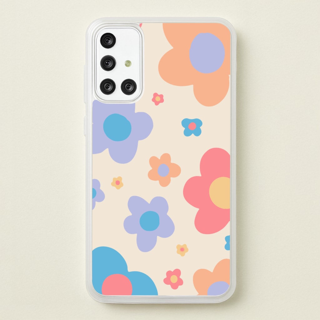 Playful Flower Pattern - Phone Case for Galaxy A71