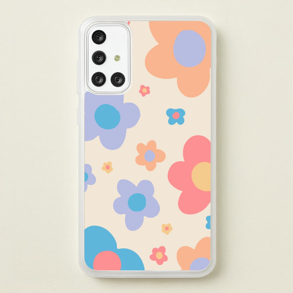 Playful Flower Pattern - Phone Case for Galaxy A71