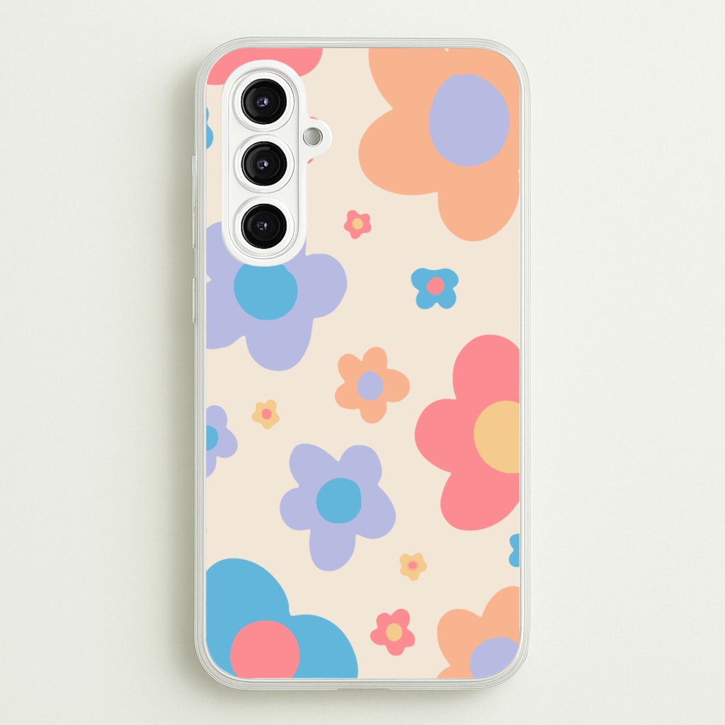 Playful Flower Pattern - Phone Case for Galaxy A16