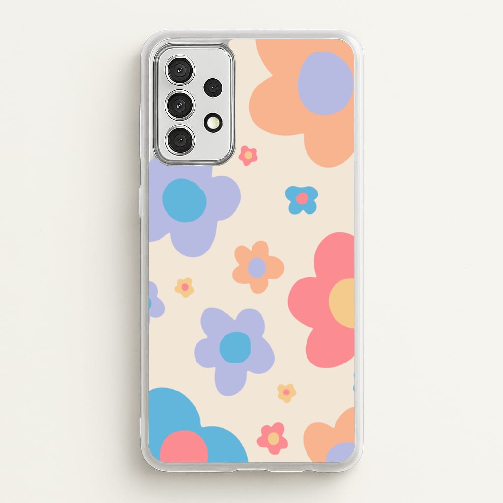 Playful Flower Pattern - Phone Case for Galaxy A52 / A52s