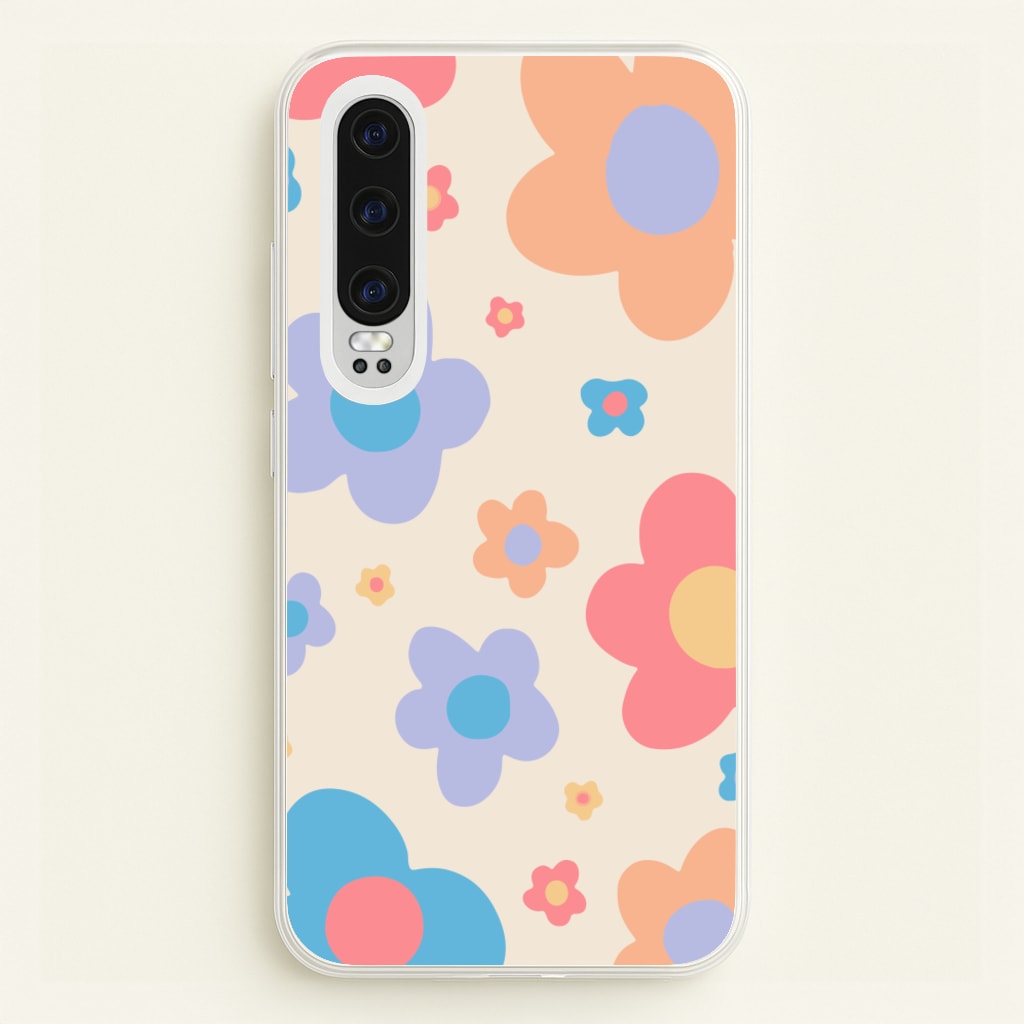 Playful Flower Pattern - Phone Case for Huawei P30