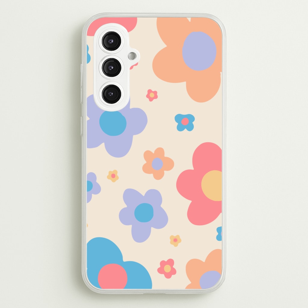 Playful Flower Pattern - Phone Case for Galaxy S23FE