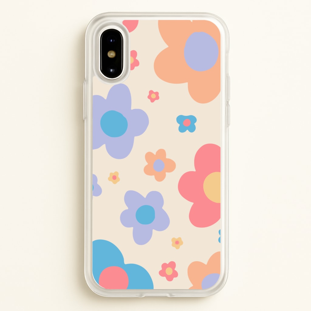 Playful Flower Pattern - Phone Case for iPhone X / XS