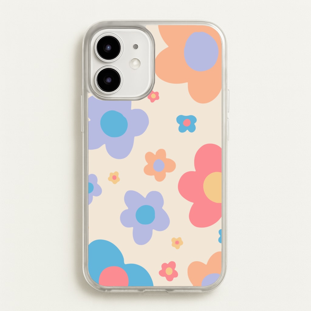 Playful Flower Pattern - Phone Case for iPhone 12 / 12 Pro