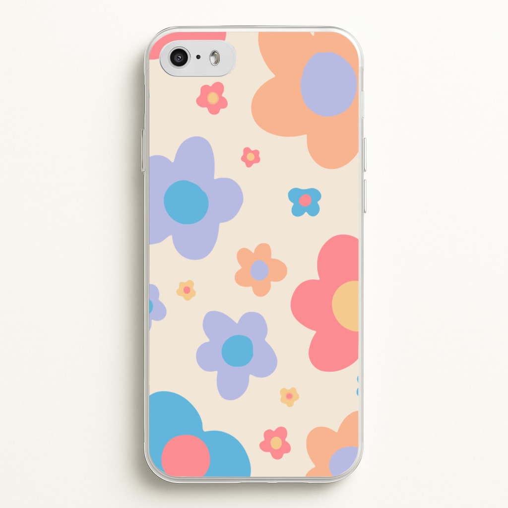 Playful Flower Pattern - Phone Case for iPhone 5 / 5s / SE 2016