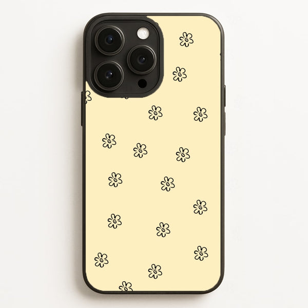 Detail Flower Pattern - Yellow - Abstract Patterns Phone Case for iPhone 16 Pro Max