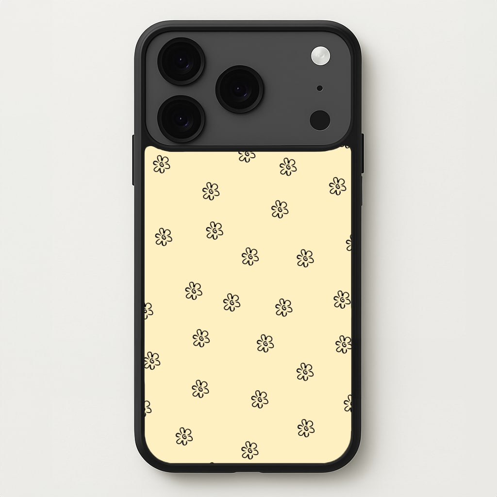 Detail Flower Pattern - Yellow Phone Case for iPhone 17 Pro Max