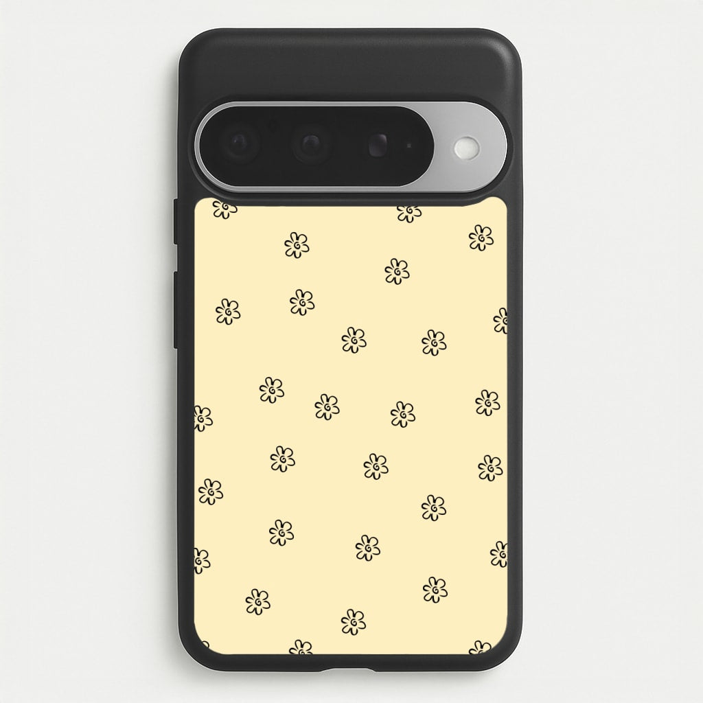 Detail Flower Pattern - Yellow Phone Case for Google Pixel 10 Pro XL