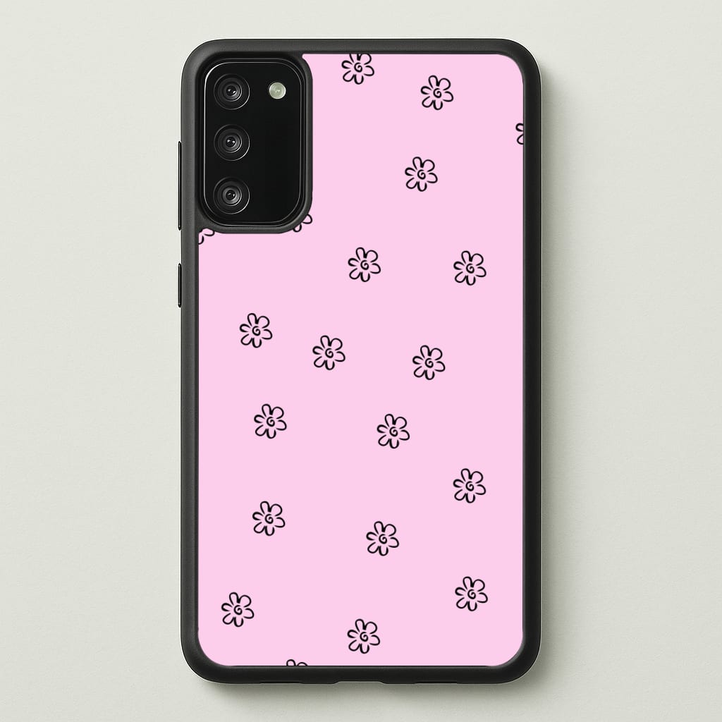 Detail Flower Pattern - Pink - Abstract Patterns Phone Case for Galaxy S20FE