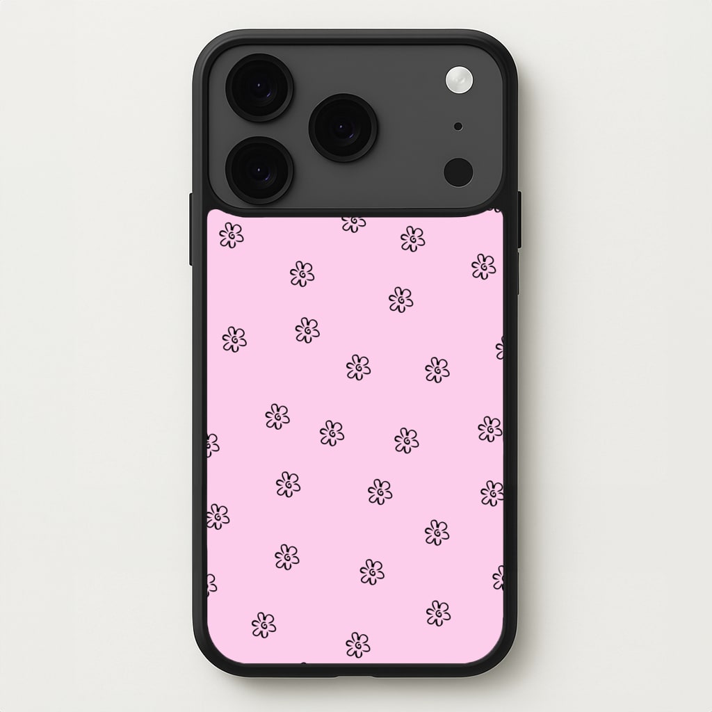 Detail Flower Pattern - Pink Phone Case for iPhone 17 Pro Max